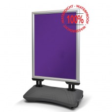 Stoepbord B1 70x100cm zilver Tlu9912900-B1